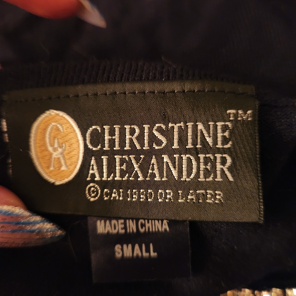 Christine Alexander rhinestone Spaghetti strap top
